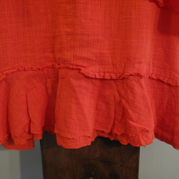 NWT MAEVE ANTHROPOLOGIE Orange Flutter Sleeve XL - Picture 13 of 14